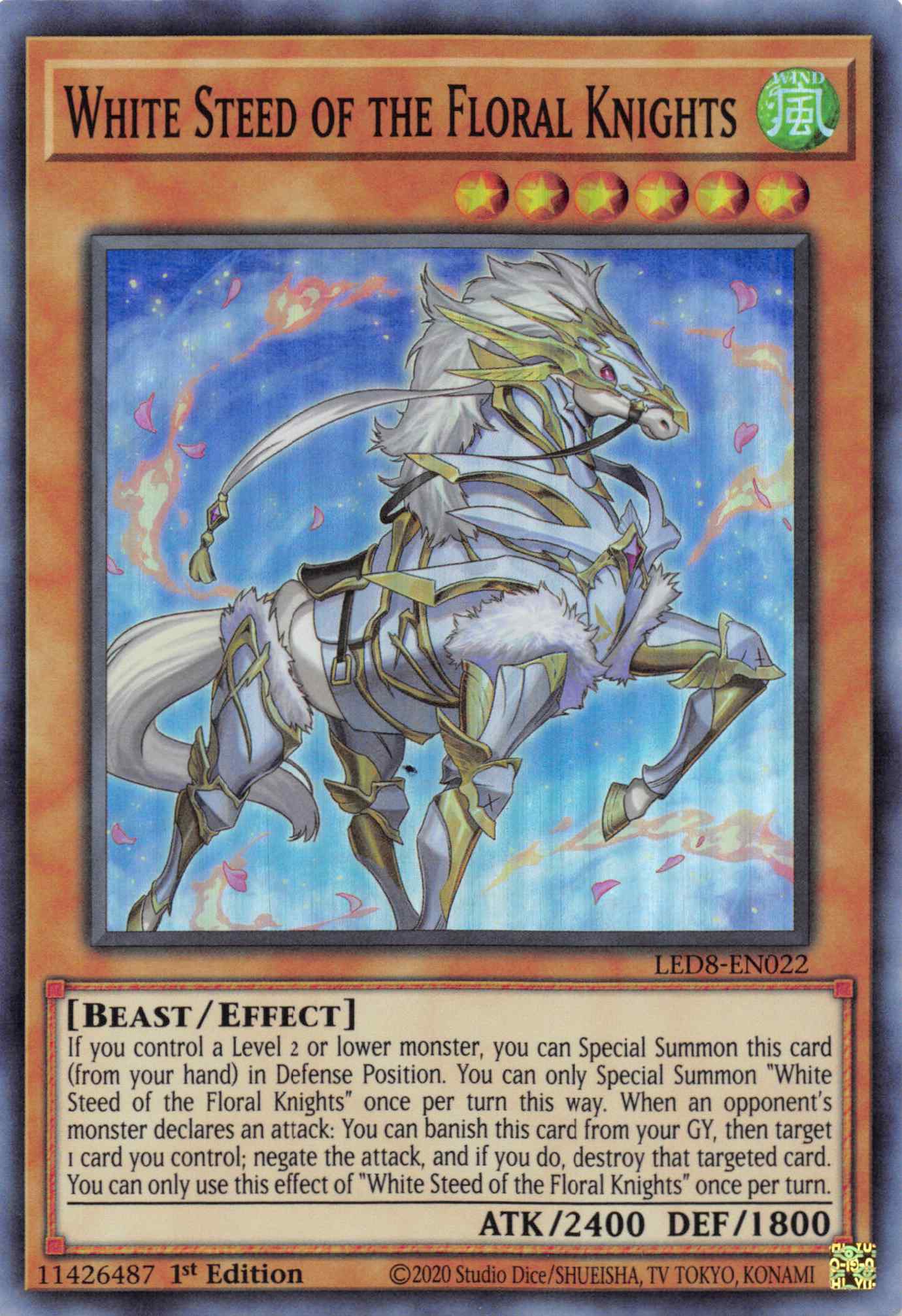 White Steed of the Floral Knights [LED8-EN022] Super Rare | Good Games Morley