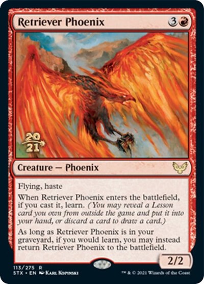 Retriever Phoenix [Strixhaven: School of Mages Prerelease Promos] | Good Games Morley