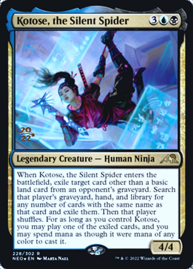 Kotose, the Silent Spider [Kamigawa: Neon Dynasty Prerelease Promos] | Good Games Morley
