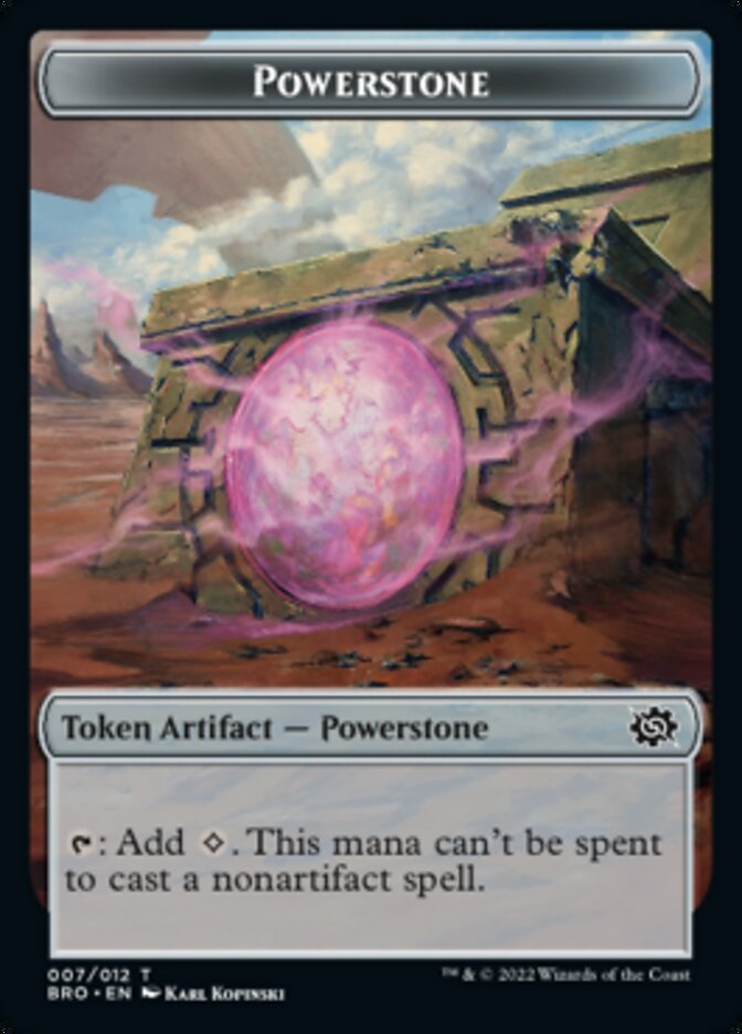 Powerstone // Elemental Double-Sided Token [The Brothers' War Tokens] | Good Games Morley
