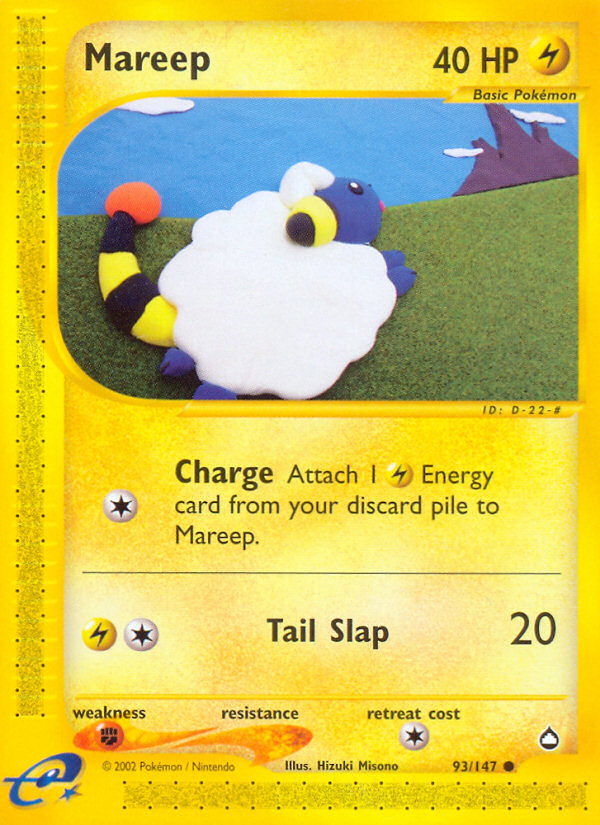 Mareep (93/147) [Aquapolis] | Good Games Morley