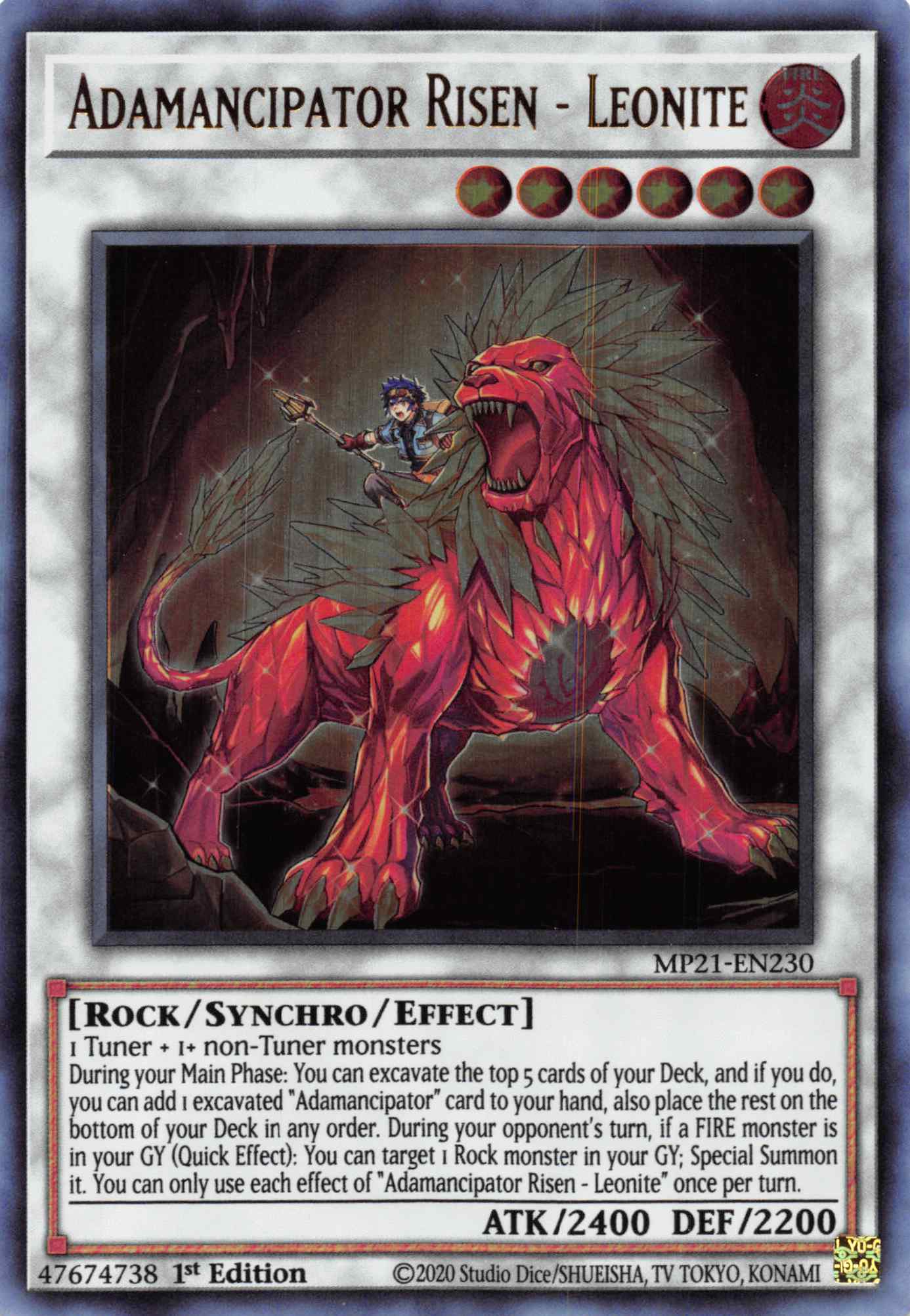 Adamancipator Risen - Leonite [MP21-EN230] Ultra Rare | Good Games Morley