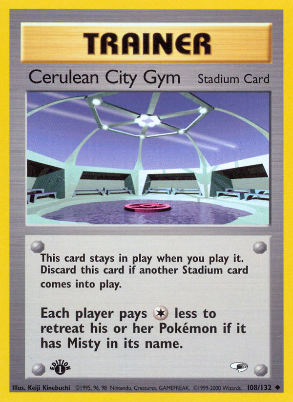 Cerulean City Gym (108/132) [Gym Heroes 1st Edition] | Good Games Morley