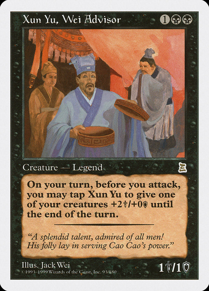 Xun Yu, Wei Advisor [Portal Three Kingdoms] | Good Games Morley