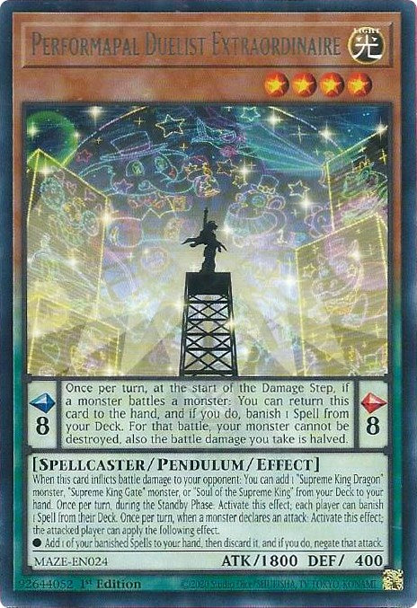 Performapal Duelist Extraordinaire [MAZE-EN024] Rare | Good Games Morley