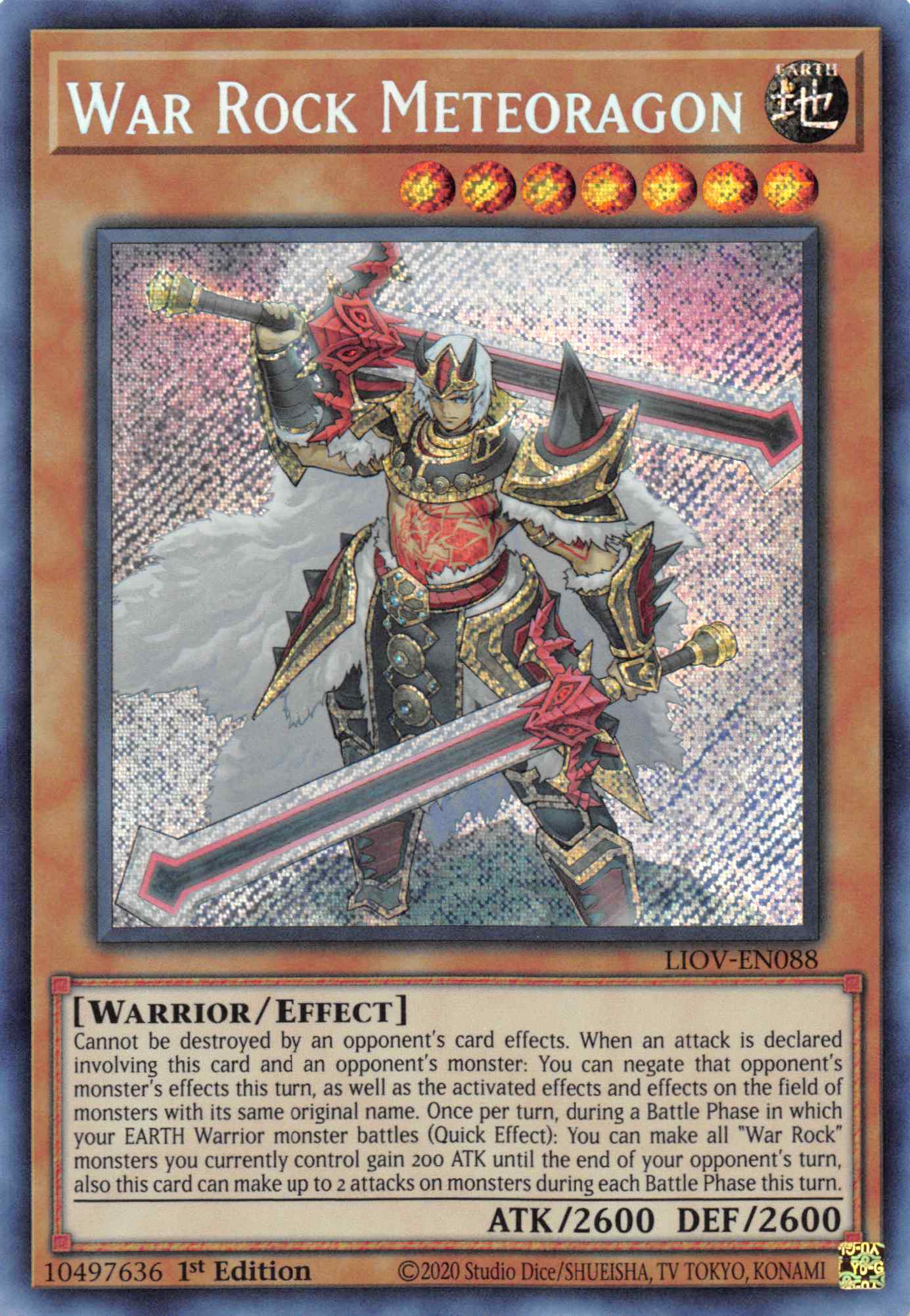 War Rock Meteoragon [LIOV-EN088] Secret Rare | Good Games Morley