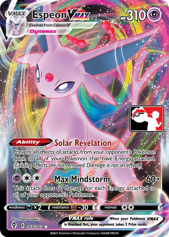 Espeon VMAX (065/203) [Prize Pack Series One] | Good Games Morley