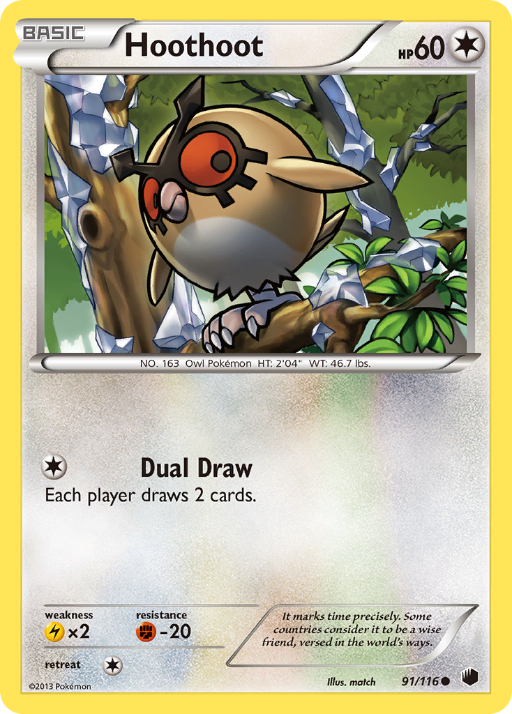 Hoothoot (91/116) [Black & White: Plasma Freeze] | Good Games Morley