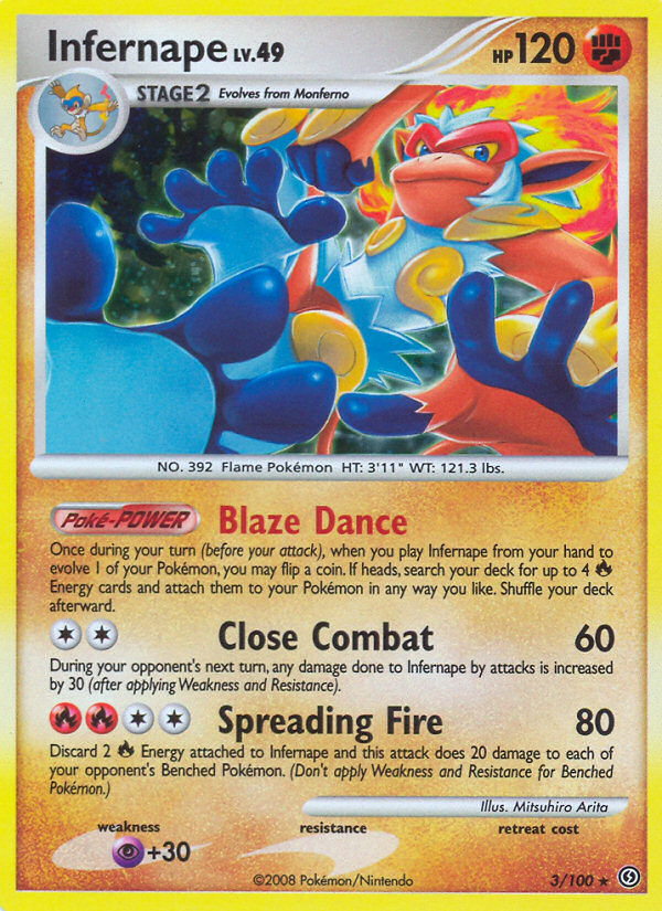 Infernape (3/100) [Diamond & Pearl: Stormfront] | Good Games Morley