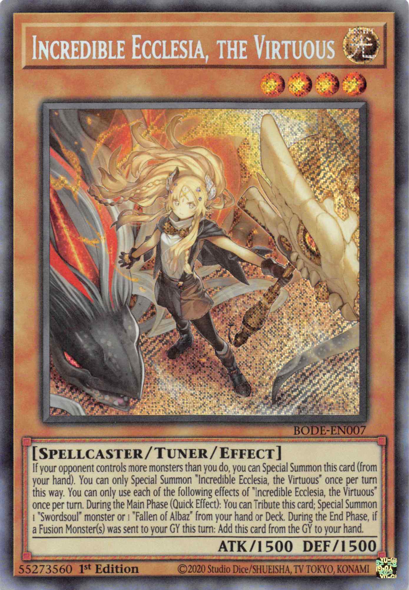 Incredible Ecclesia, the Virtuous [BODE-EN007] Secret Rare | Good Games Morley
