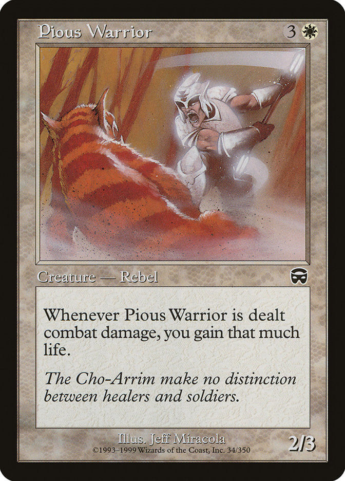 Pious Warrior [Mercadian Masques] | Good Games Morley