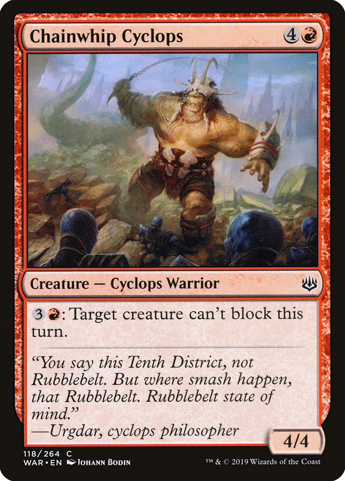 Chainwhip Cyclops [War of the Spark] | Good Games Morley