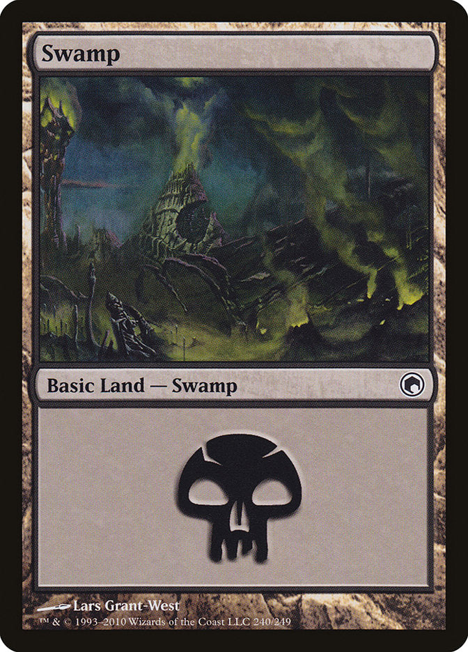 Swamp (240) [Scars of Mirrodin] | Good Games Morley