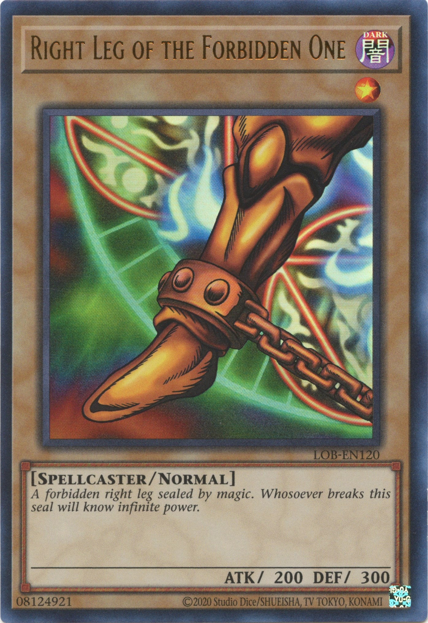 Right Leg of the Forbidden One (25th Anniversary) [LOB-EN120] Ultra Rare | Good Games Morley
