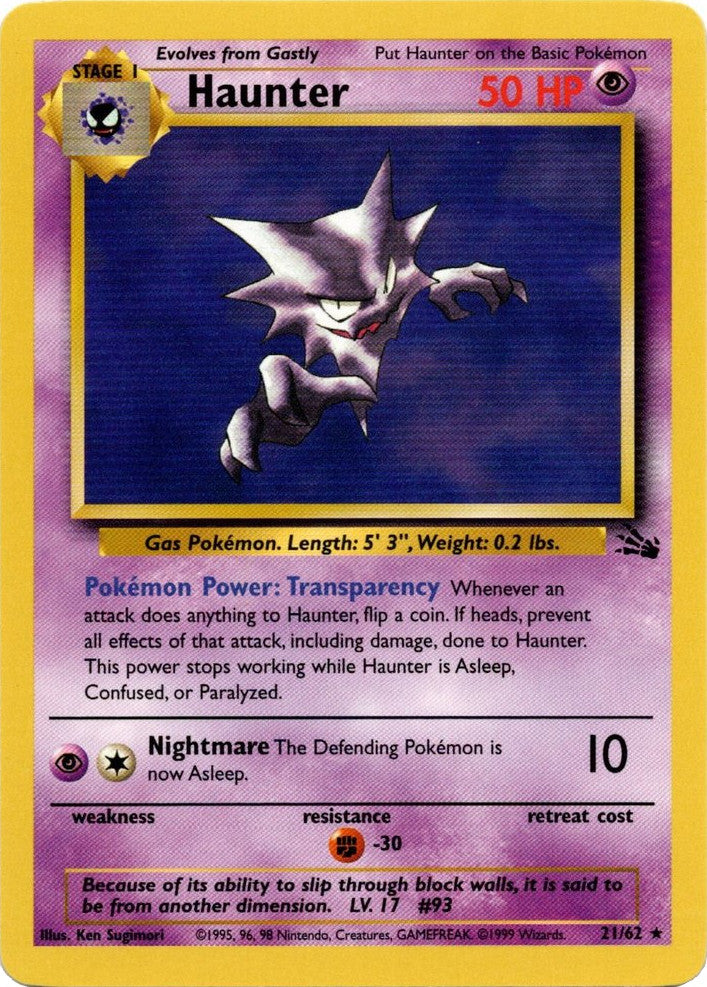 Haunter (21/62) [Fossil Unlimited] | Good Games Morley