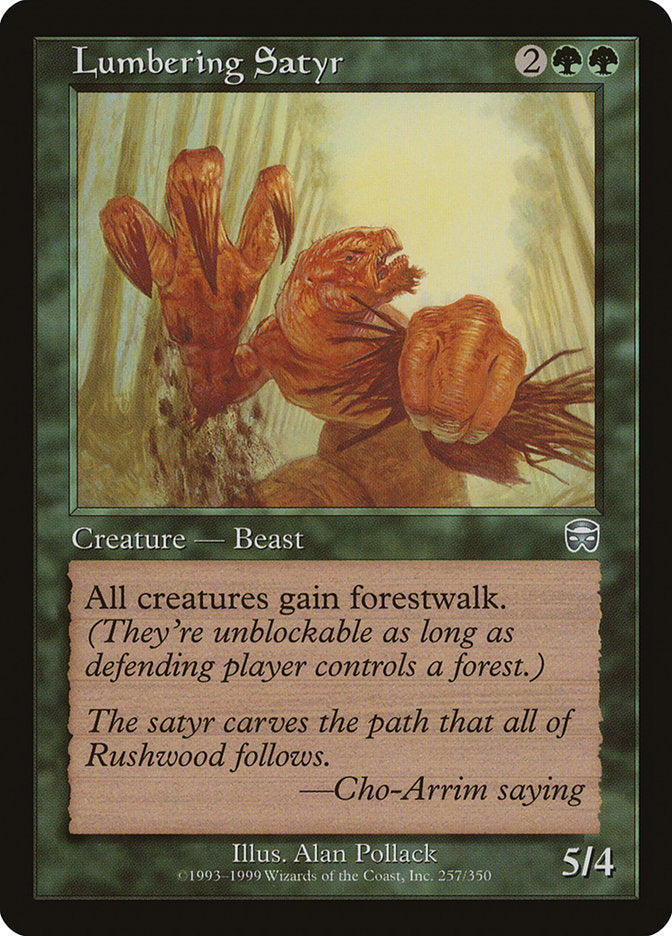 Lumbering Satyr [Mercadian Masques] | Good Games Morley