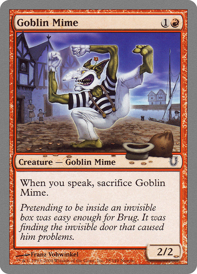 Goblin Mime [Unhinged] | Good Games Morley