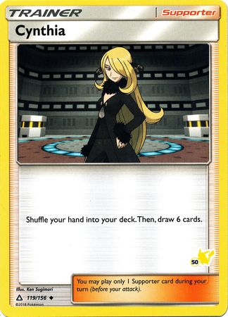 Cynthia (119/156) (Pikachu Stamp #50) [Battle Academy 2020] | Good Games Morley