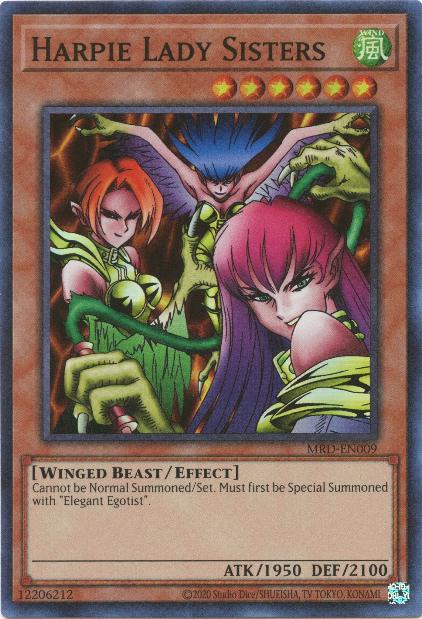 Harpie Lady Sisters (25th Anniversary) [MRD-EN009] Super Rare | Good Games Morley