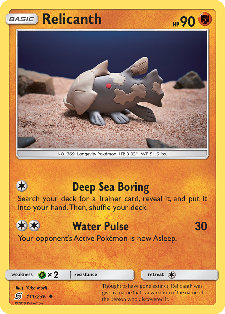 Relicanth (111/236) [Sun & Moon: Unified Minds] | Good Games Morley