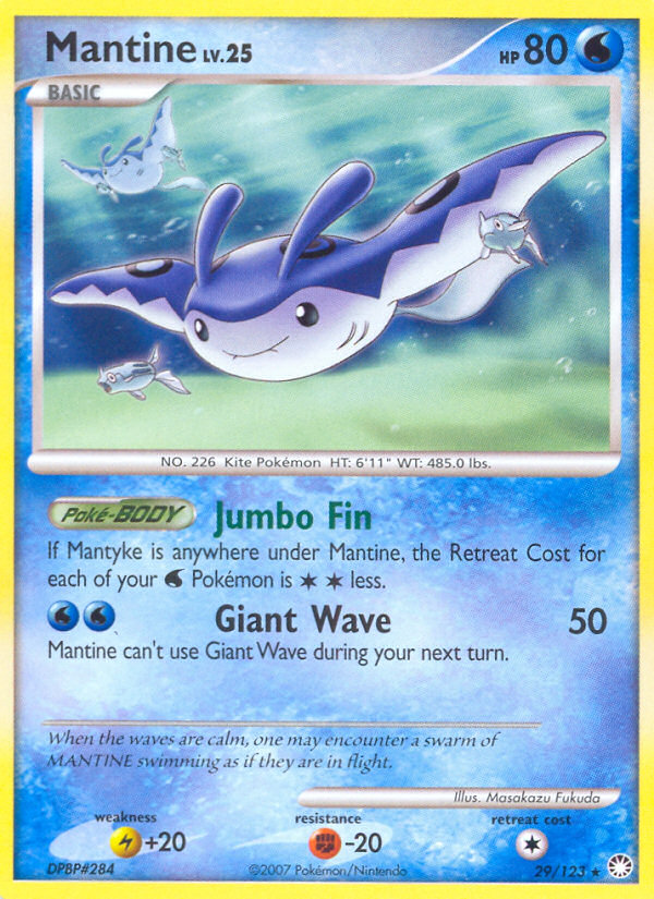 Mantine (29/123) [Diamond & Pearl: Mysterious Treasures] | Good Games Morley