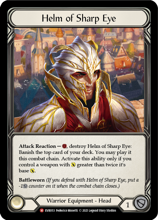Helm of Sharp Eye [EVR053] (Everfest)  1st Edition Cold Foil | Good Games Morley