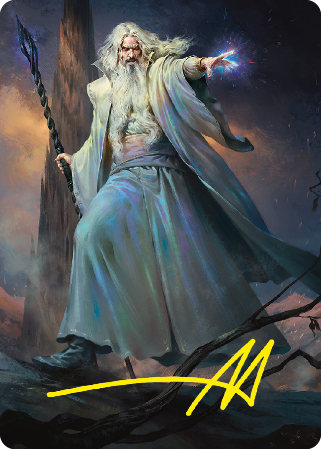 Saruman of Many Colors Art Card (Gold-Stamped Signature) [The Lord of the Rings: Tales of Middle-earth Art Series] | Good Games Morley