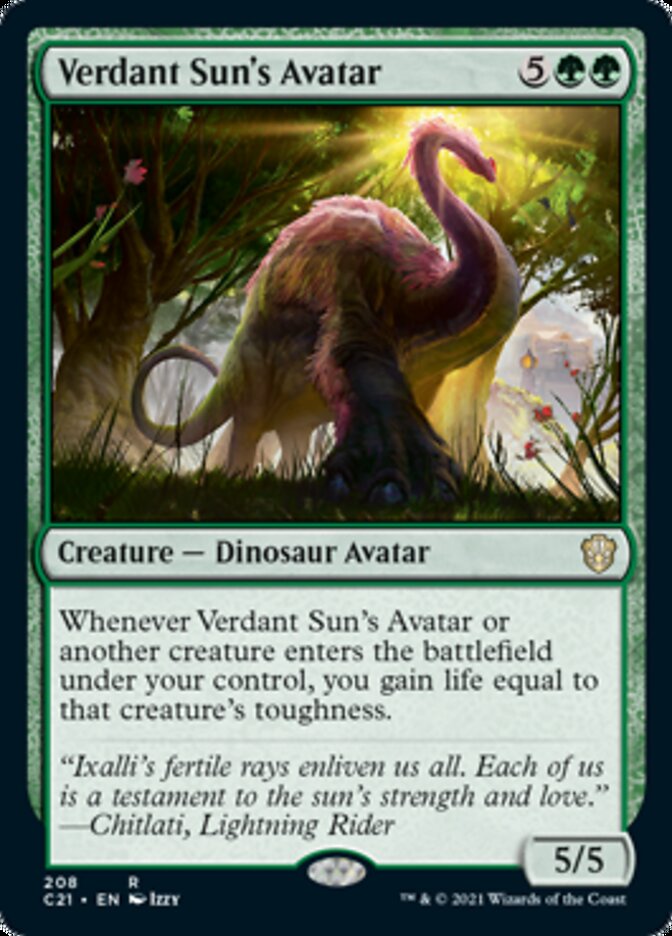Verdant Sun's Avatar [Commander 2021] | Good Games Morley