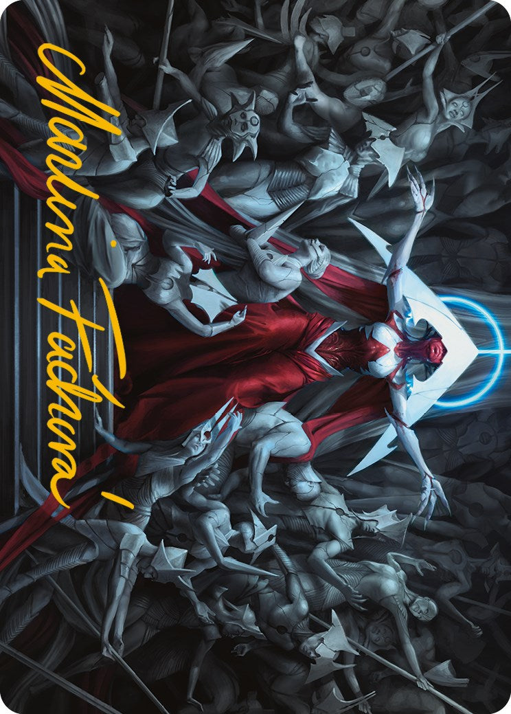 Elesh Norn, Mother of Machines Art Card (Gold-Stamped Signature) [Phyrexia: All Will Be One Art Series] | Good Games Morley