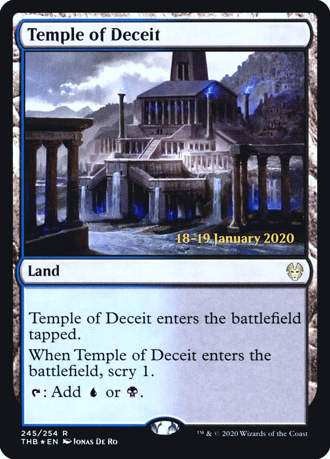 Temple of Deceit [Theros Beyond Death Prerelease Promos] | Good Games Morley