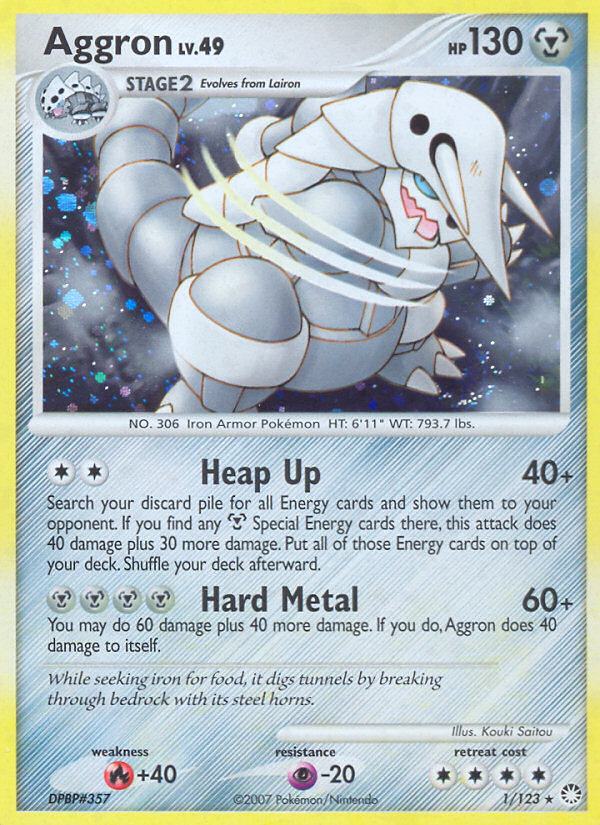 Aggron (1/123) [Diamond & Pearl: Mysterious Treasures] | Good Games Morley