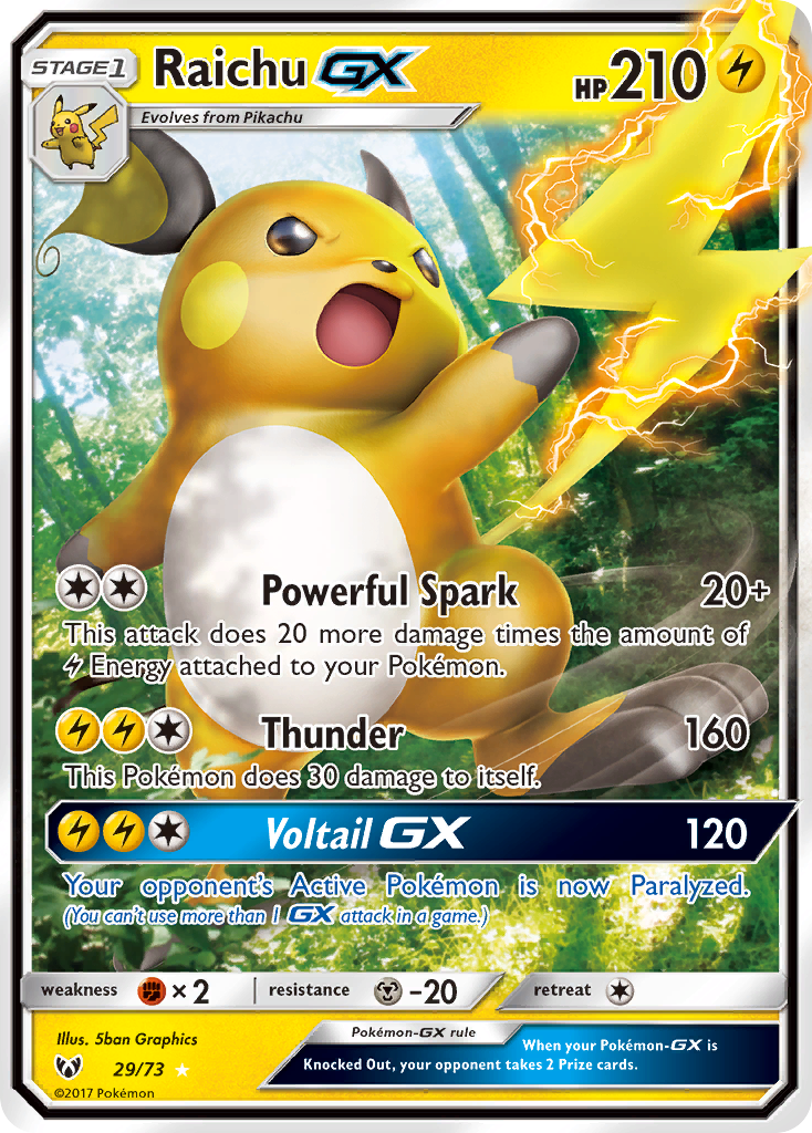 Raichu GX (29/73) [Sun & Moon: Shining Legends] | Good Games Morley