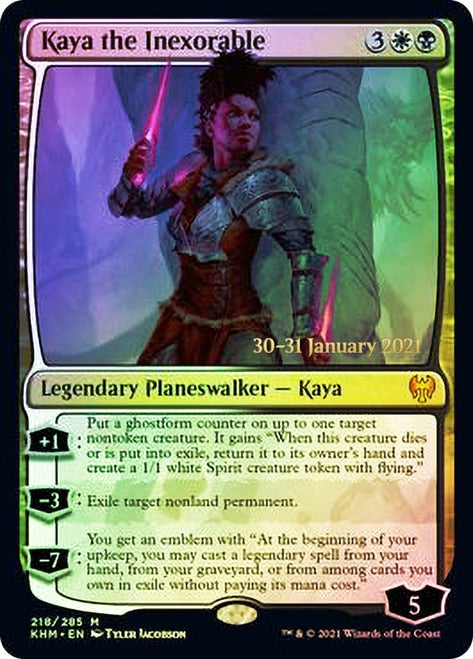 Kaya the Inexorable [Kaldheim Prerelease Promos] | Good Games Morley