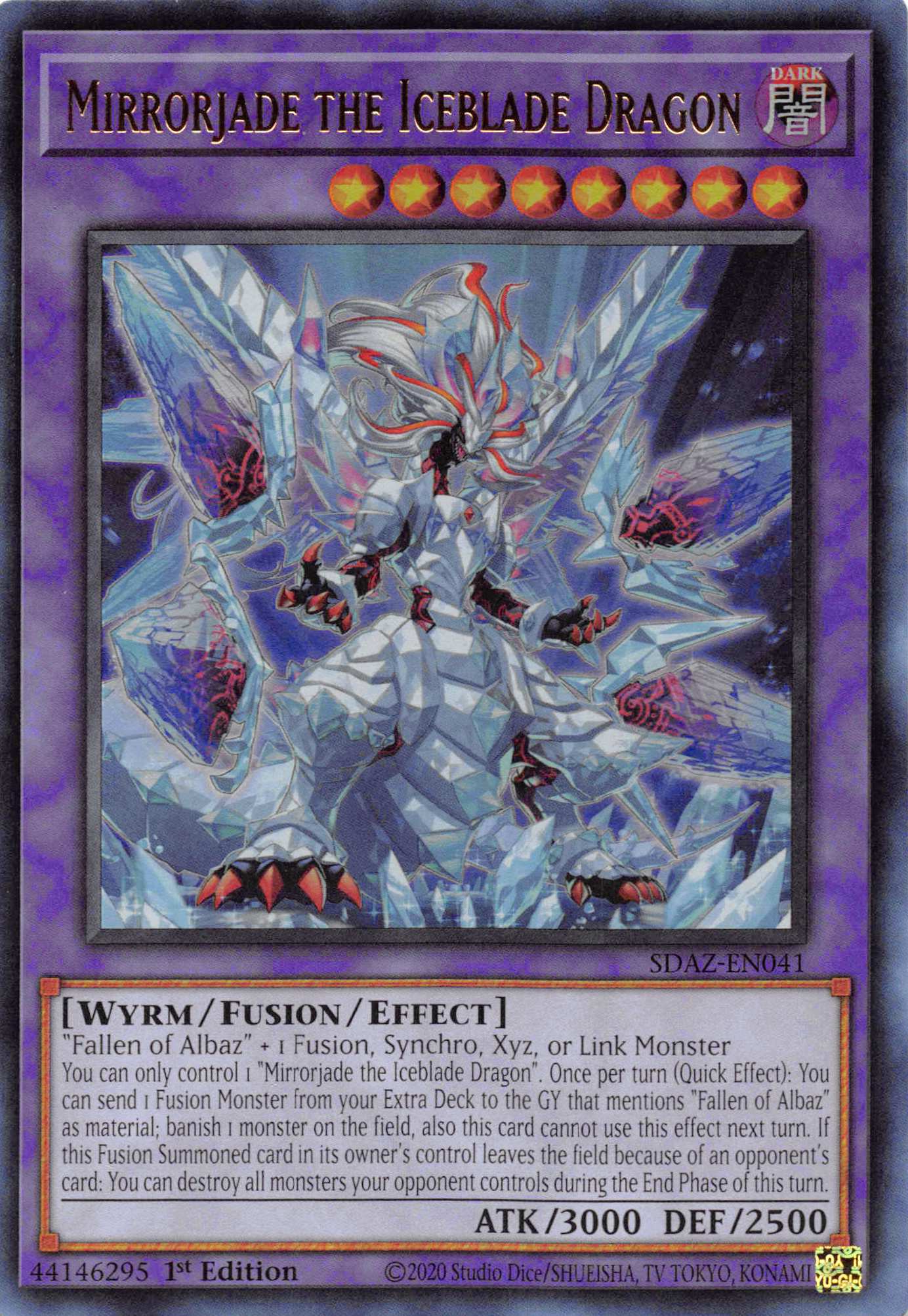 Mirrorjade the Iceblade Dragon [SDAZ-EN041] Ultra Rare | Good Games Morley