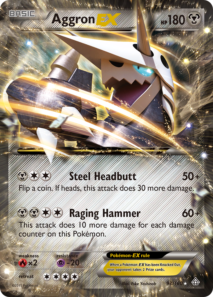 Aggron EX (93/160) [XY: Primal Clash] | Good Games Morley
