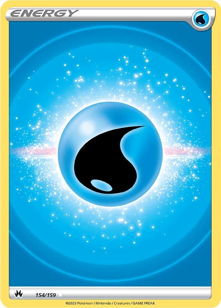 Water Energy (154/159) (Texture Full Art) [Sword & Shield: Crown Zenith] | Good Games Morley