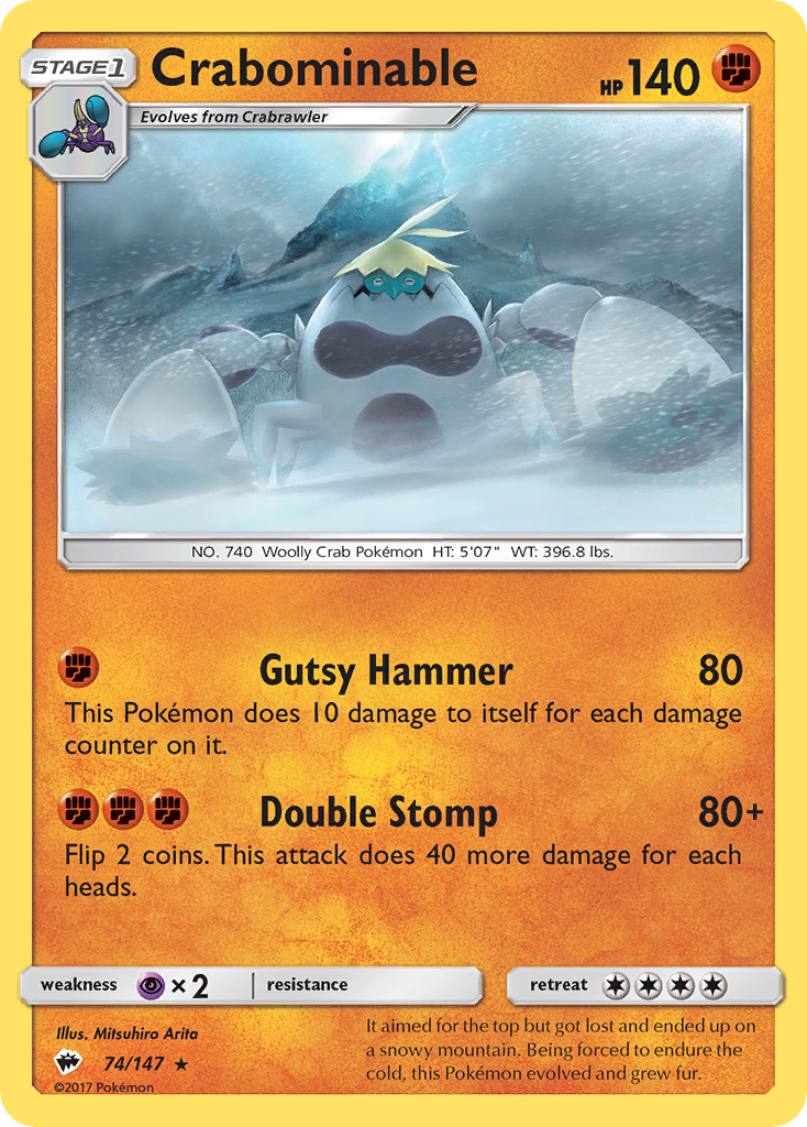 Crabominable (74/147) [Sun & Moon: Burning Shadows] | Good Games Morley