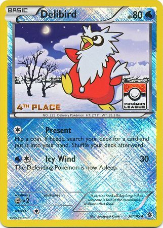 Delibird (38/149) (League Promo 4th Place) [Black & White: Boundaries Crossed] | Good Games Morley