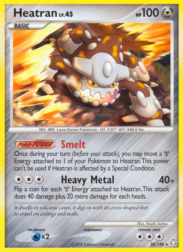 Heatran (30/146) [Diamond & Pearl: Legends Awakened] | Good Games Morley