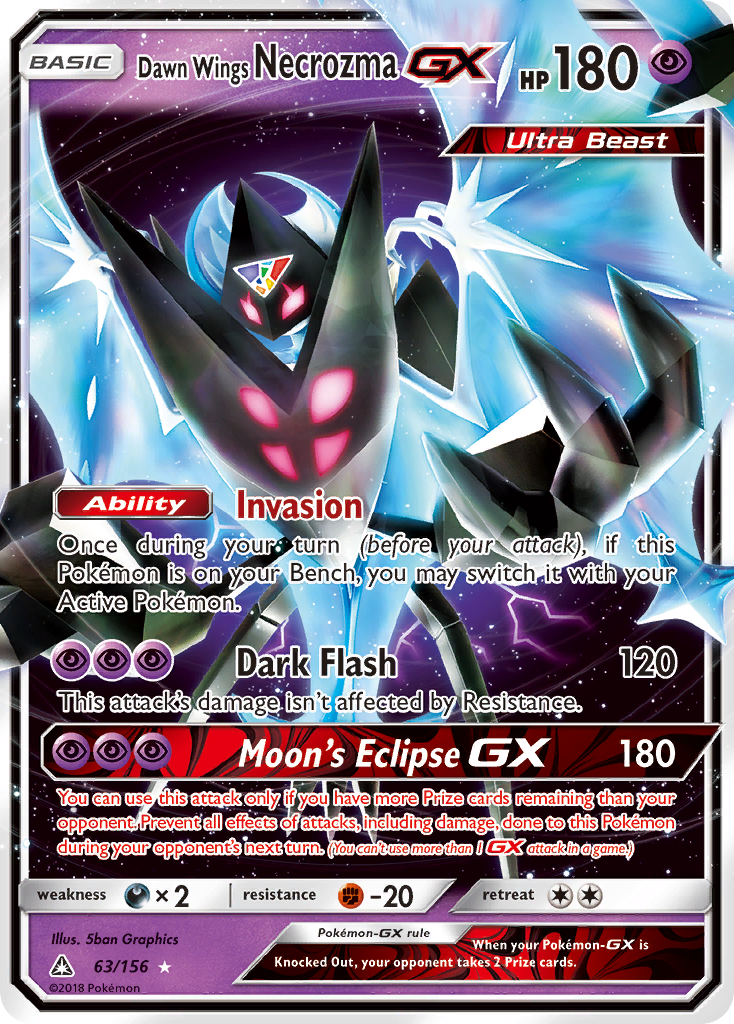 Dawn Wings Necrozma GX (63/156) [Sun & Moon: Ultra Prism] | Good Games Morley