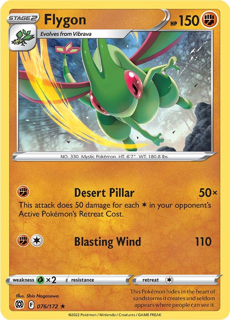 Flygon (076/172) [Sword & Shield: Brilliant Stars] | Good Games Morley