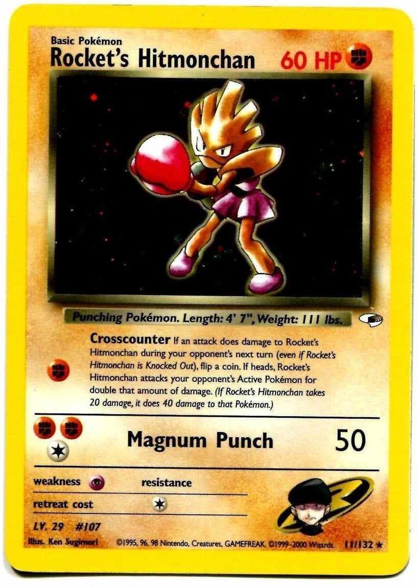 Rocket's Hitmonchan (11/132) [Gym Heroes Unlimited] | Good Games Morley