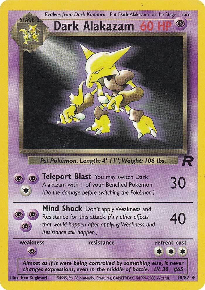 Dark Alakazam (18/82) [Team Rocket Unlimited] | Good Games Morley