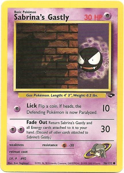 Sabrina's Gastly (96/132) [Gym Challenge Unlimited] | Good Games Morley