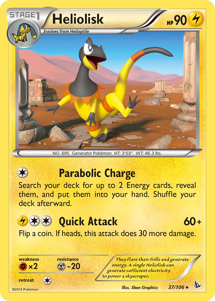 Heliolisk (37/106) (Theme Deck Exclusive) [XY: Flashfire] | Good Games Morley