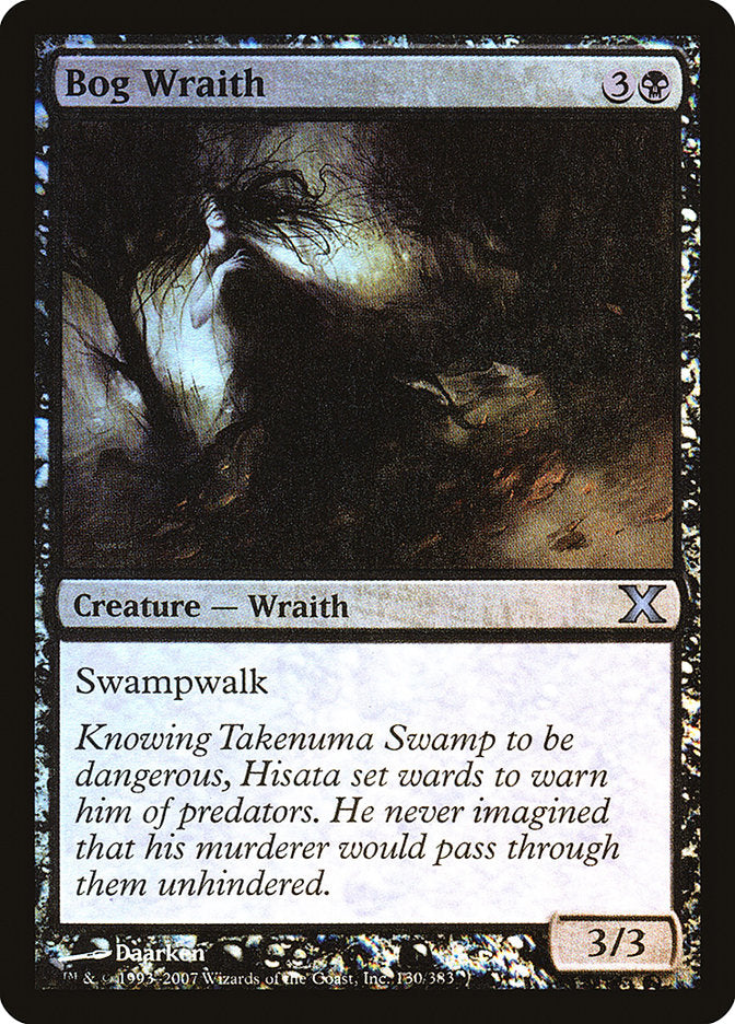 Bog Wraith (Premium Foil) [Tenth Edition] | Good Games Morley