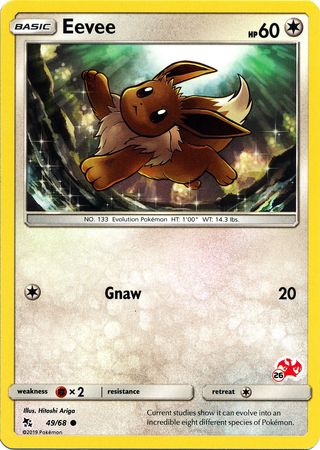 Eevee (49/68) (Charizard Stamp #26) [Battle Academy 2020] | Good Games Morley