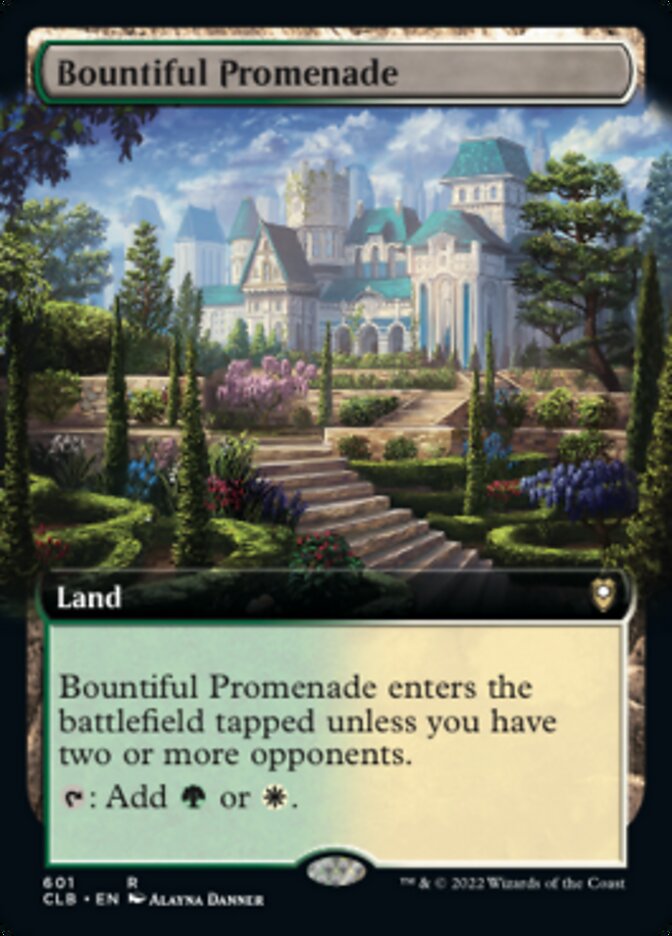Bountiful Promenade (Extended Art) [Commander Legends: Battle for Baldur's Gate] | Good Games Morley