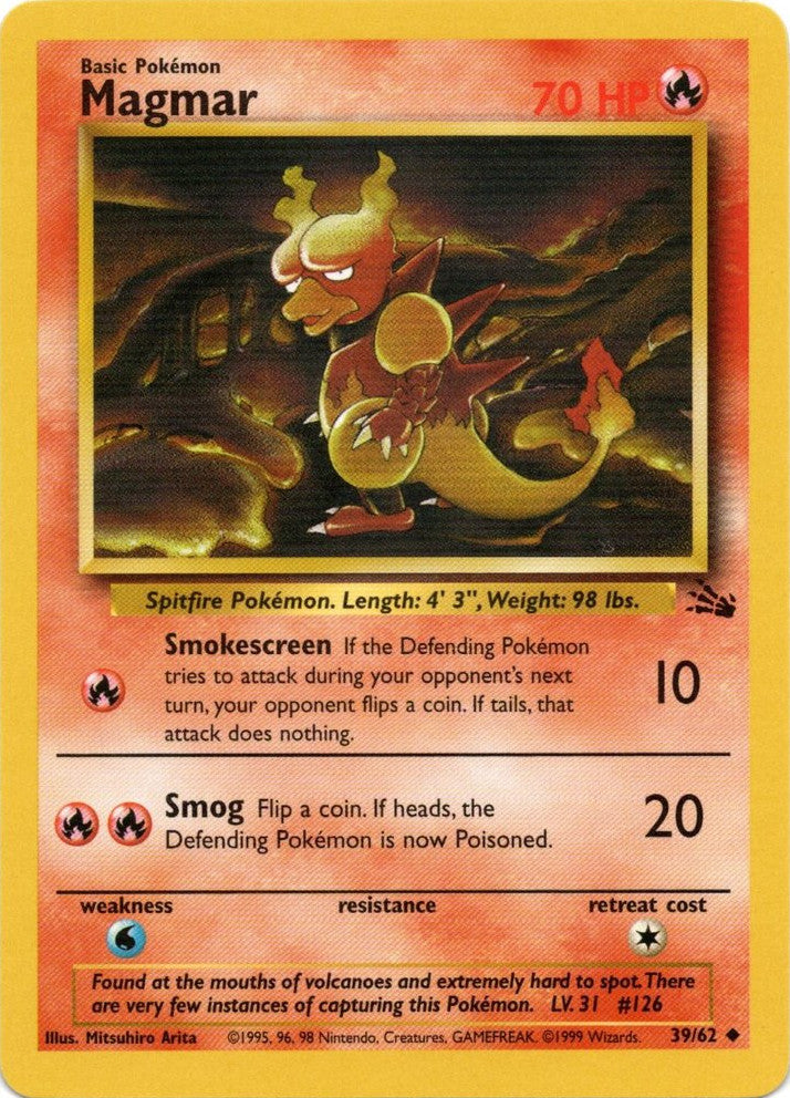 Magmar (39/62) [Fossil Unlimited] | Good Games Morley