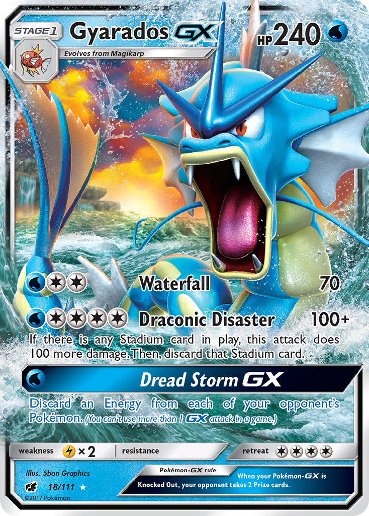Gyarados GX (18/111) [Sun & Moon: Crimson Invasion] | Good Games Morley